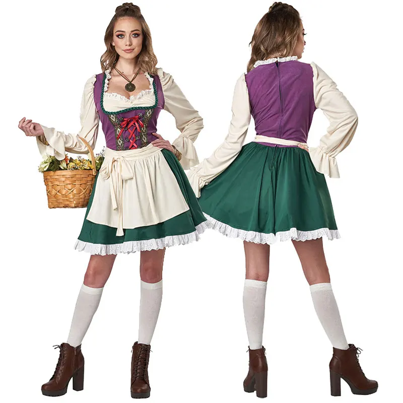 Women Carnival Oktoberfest Costume Bavarian Traditional Fraulein Clubs Waitress Cosplay Halloween Fancy Party Dress
Women Carnival Oktoberfest Costume Bavarian Traditional Fraulein Clubs Waitress Cosplay Halloween Fancy Party Dress