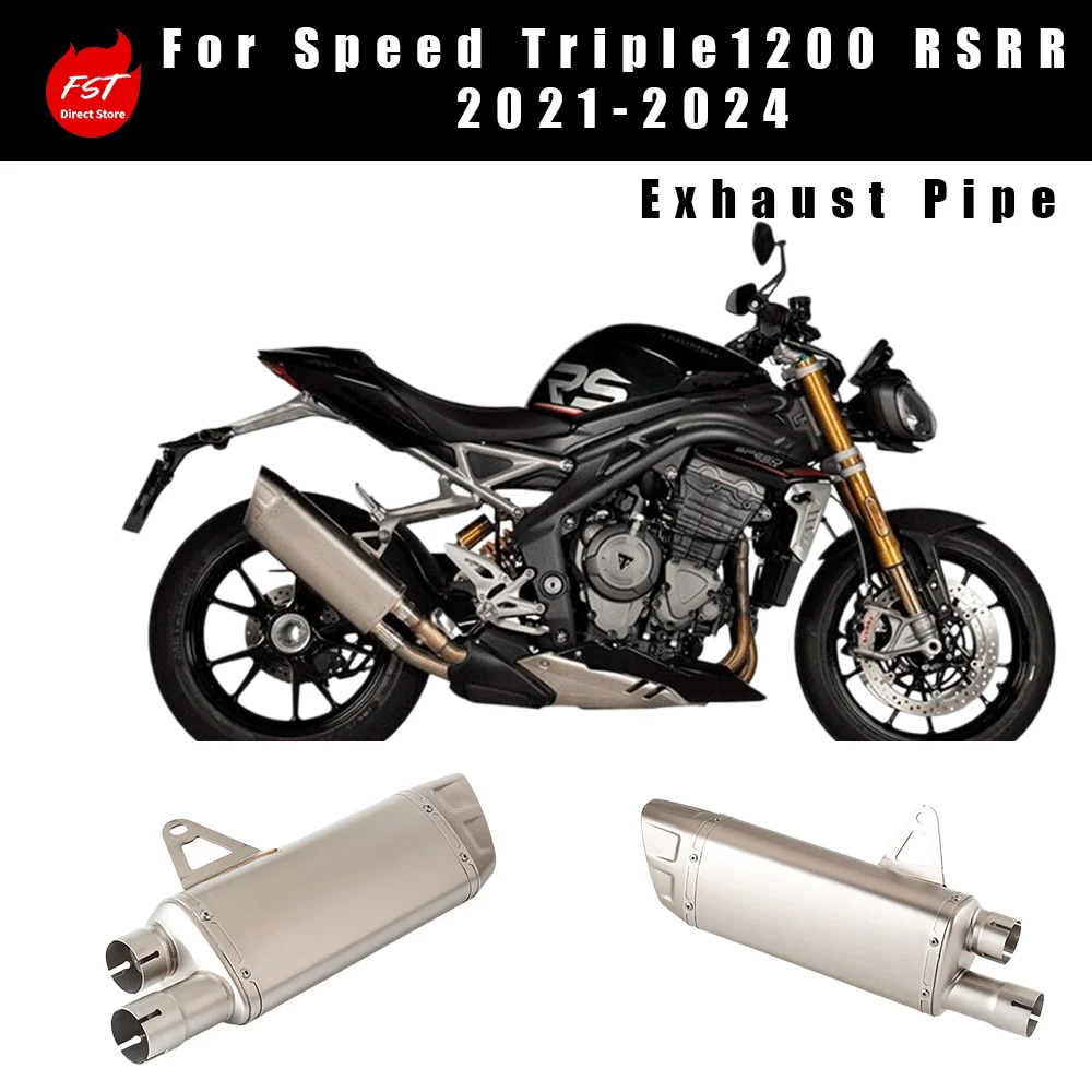 Exhaust Pipe for Speed Triple 1200 R/RS/RR, Fit Models 2021-2024
