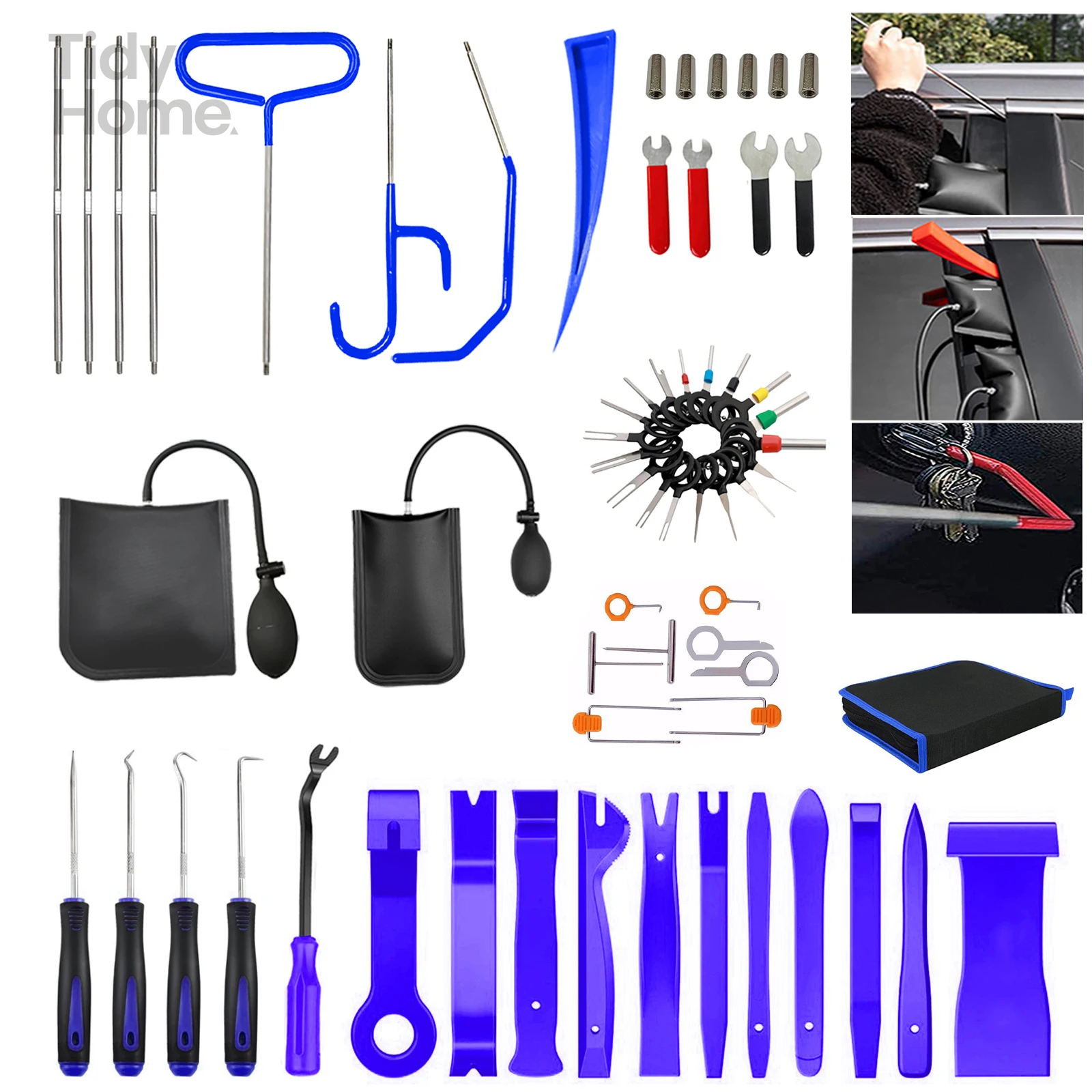 63-piece Automotive Panel Removal Tool Kit, Plastic panel fastener Removal Kit, Automotive trim Removal Kit,Easy storage and use
63-piece Automotive Panel Removal Tool Kit, Plastic panel fastener Removal Kit, Automotive trim Removal Kit,Easy storage and use
