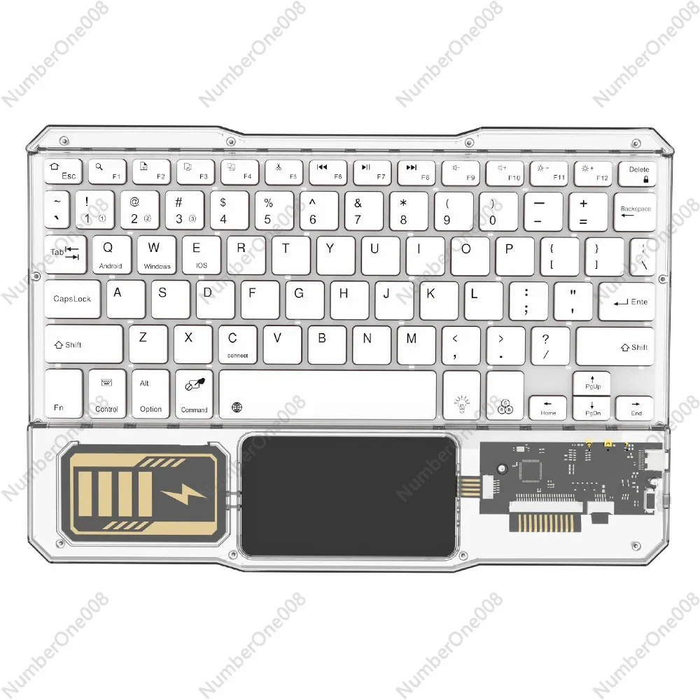 Прозрачная беспроводная Bluetooth-клавиатура с градиентом для iPad, многосистемная бесшумная клавиатура для ноутбука, планшета, мобильного телефона
Прозрачная беспроводная Bluetooth-клавиатура с градиентом для iPad, многосистемная бесшумная клавиатура для ноутбука, планшета, мобильного телефона