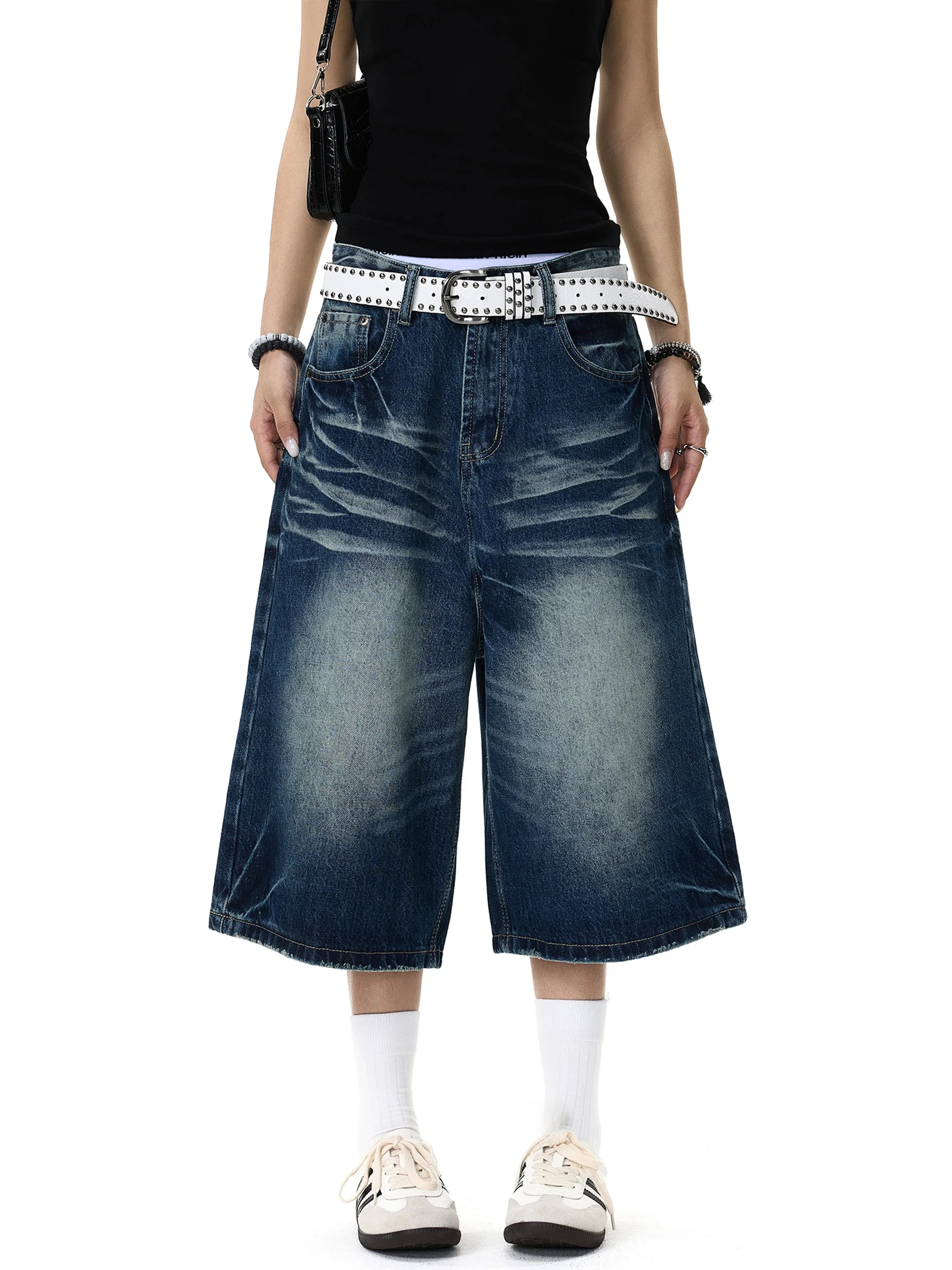 Vintage Washed American Street Style Men's Loose Casual Jeans Cotton Polyester Blend Seven-Foot Shorts Breathable Comfortable
Vintage Washed American Street Style Men's Loose Casual Jeans Cotton Polyester Blend Seven-Foot Shorts Breathable Comfortable