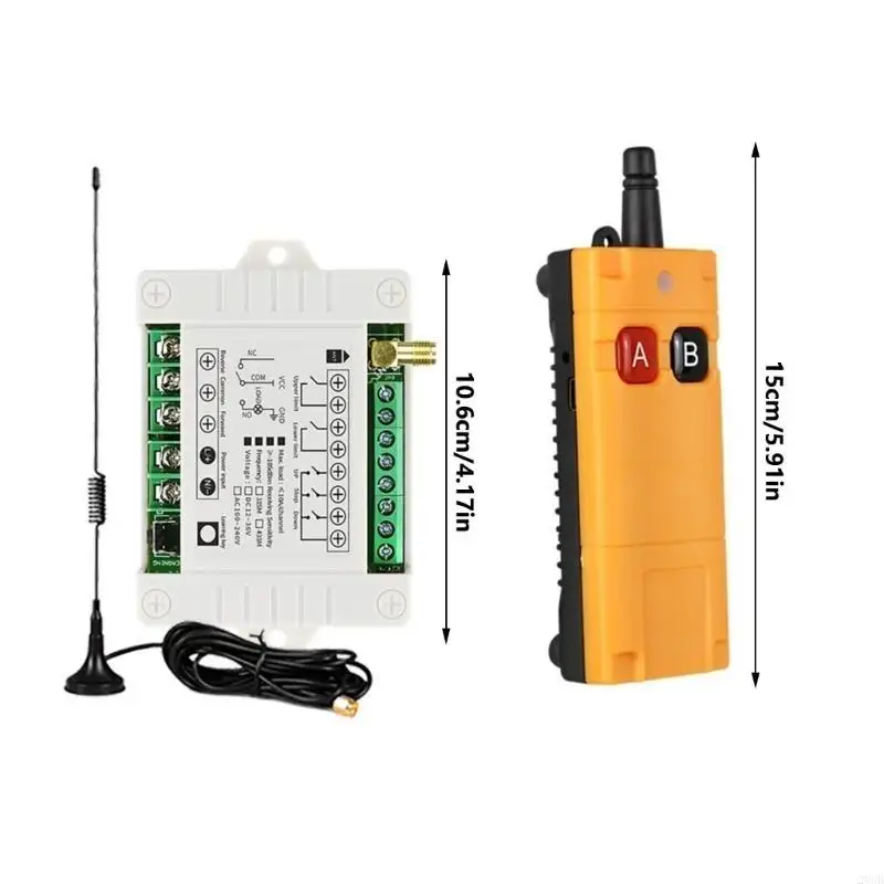20CB Wireless RF Remote Control Relaying Switches 2 Channel for Garage Door LED Light
20CB Wireless RF Remote Control Relaying Switches 2 Channel for Garage Door LED Light