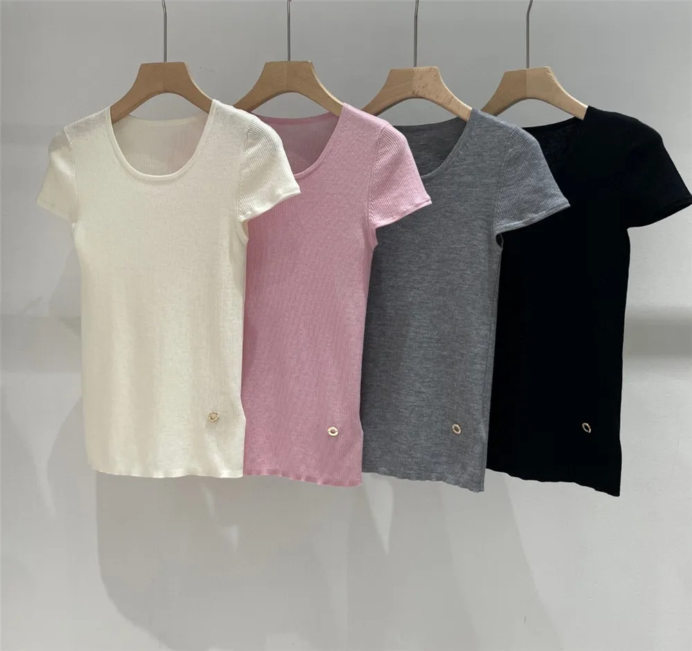 Spring Summer Women New Round Neck Short Sleeve Slimming Wool Knit Sweater Tops
Spring Summer Women New Round Neck Short Sleeve Slimming Wool Knit Sweater Tops
