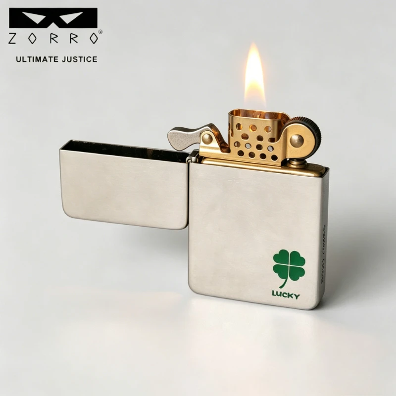 2026 New Zorro Ultra-thin High-end Simple Pure Copper Kerosine Lighter Gift for Boyfriend and Husband Genuine Windproof
2026 New Zorro Ultra-thin High-end Simple Pure Copper Kerosine Lighter Gift for Boyfriend and Husband Genuine Windproof