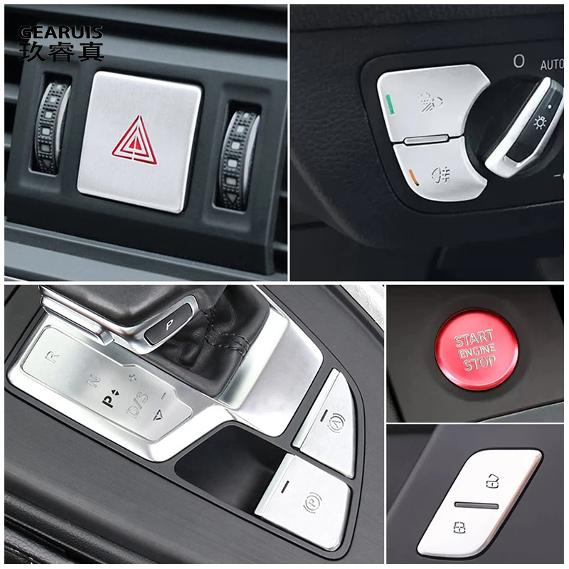 For Audi Q5 FY 2018-2023 Car Control Gear Headlight Warning Engine Start Stop Electronic Handbrake switch Button Cover Stickers
For Audi Q5 FY 2018-2023 Car Control Gear Headlight Warning Engine Start Stop Electronic Handbrake switch Button Cover Stickers