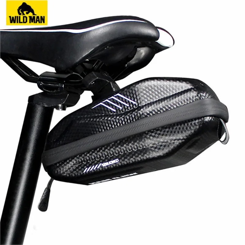 WILD MAN Road Cycling Bag Rear Waterproof Bike Saddle Bag Mtb Reflective Bicycle Bag Taillight Position Design
WILD MAN Road Cycling Bag Rear Waterproof Bike Saddle Bag Mtb Reflective Bicycle Bag Taillight Position Design