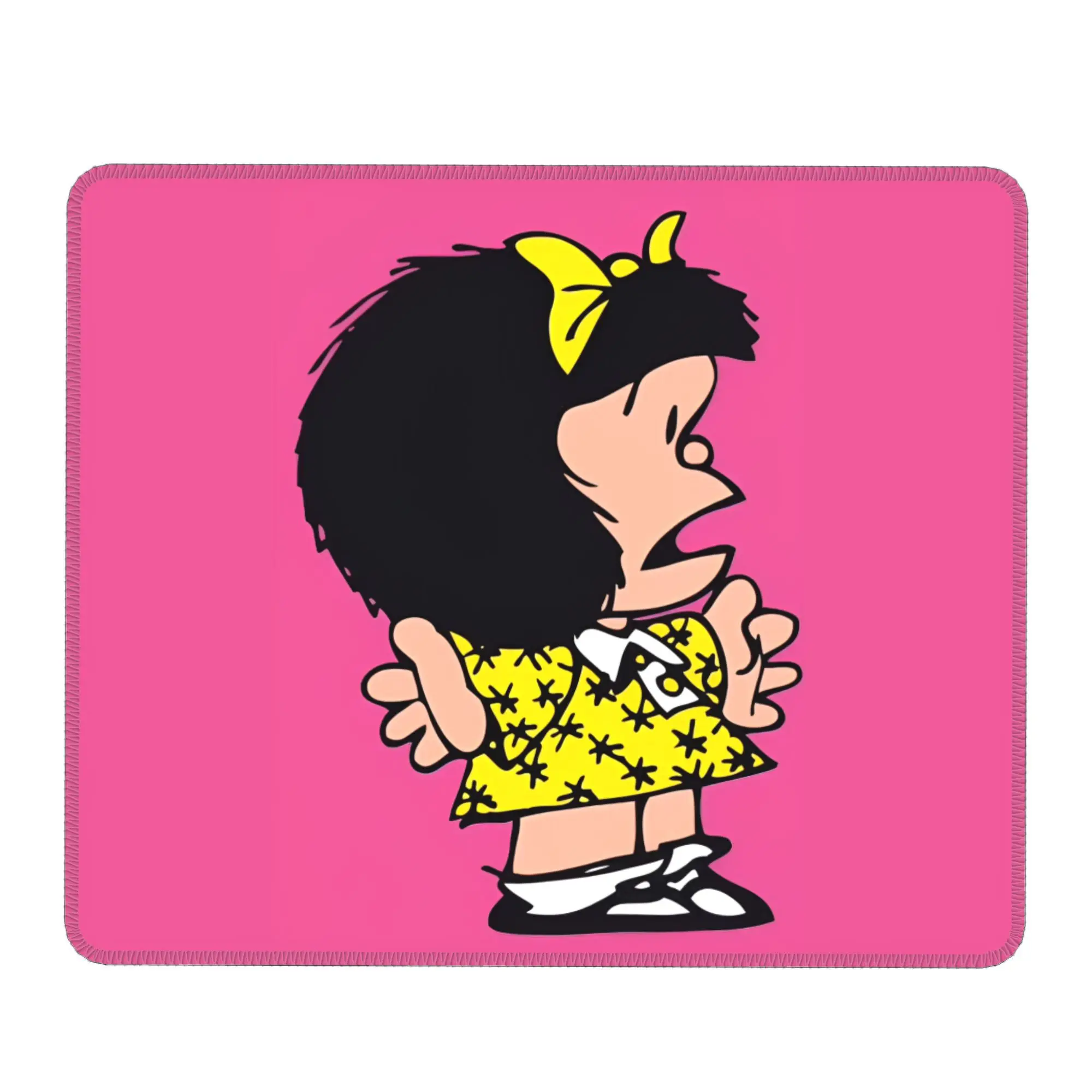 Геймерский коврик для мыши Mafalda комиксов с героями мультфильмов Kawaii, противоскользящий коврик для мыши, настольные аксессуары, эстетические коврики для мыши для ПК, портативного компьютера
Геймерский коврик для мыши Mafalda комиксов с героями мультфильмов Kawaii, противоскользящий коврик для мыши, настольные аксессуары, эстетические коврики для мыши для ПК, портативного компьютера