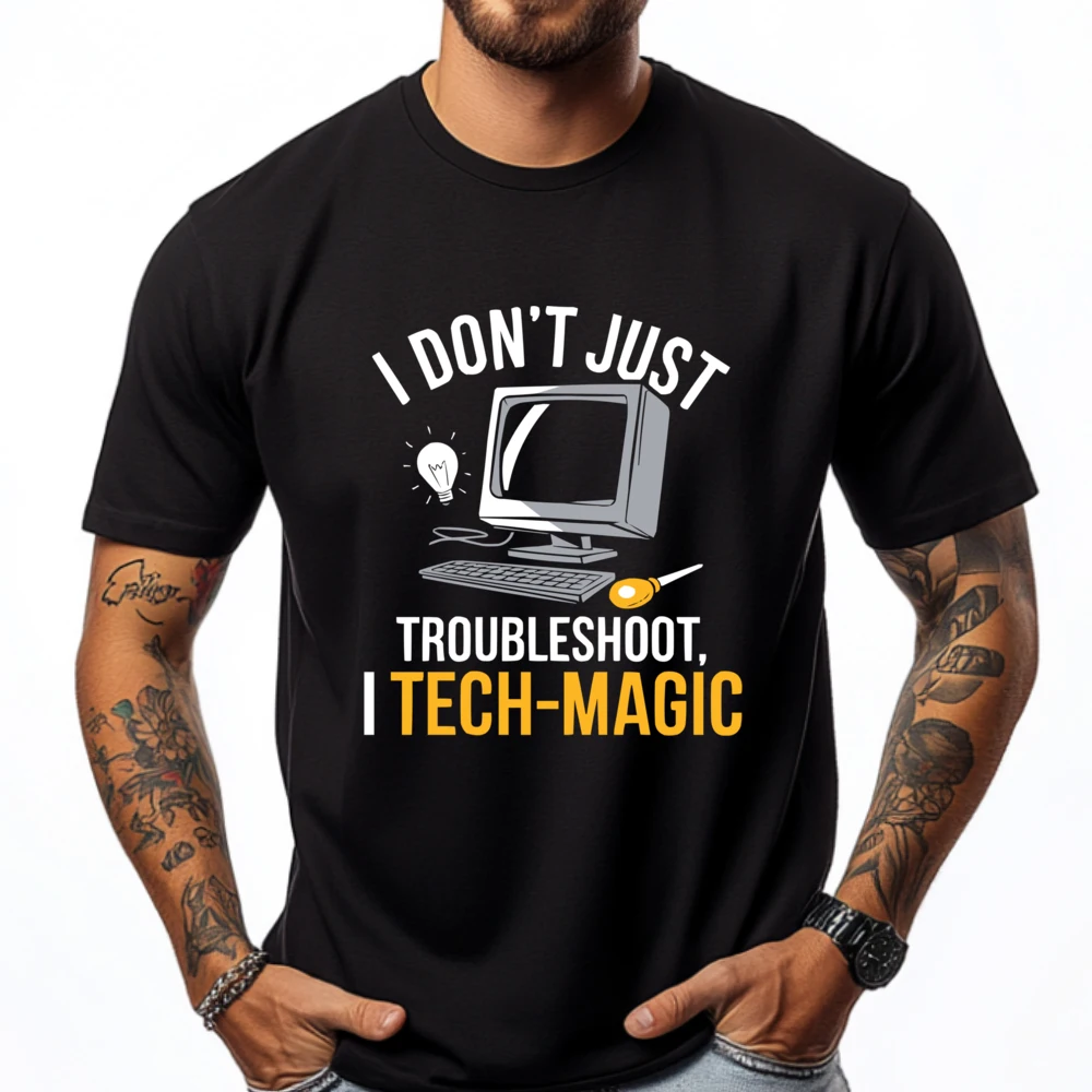 Tech Support Profession Troubleshooting Computer Technician Funny T Shirts Men Men's Shirts Graphic Tshirts
Tech Support Profession Troubleshooting Computer Technician Funny T Shirts Men Men's Shirts Graphic Tshirts
