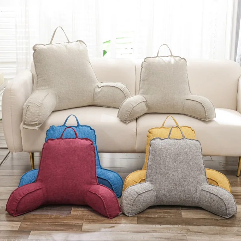 Linen Reading Triangle Pillow Back Cushion with Arm Support Bed Reading Rest Waist for Chair Car Seat Sofa Soft Backrest
Linen Reading Triangle Pillow Back Cushion with Arm Support Bed Reading Rest Waist for Chair Car Seat Sofa Soft Backrest