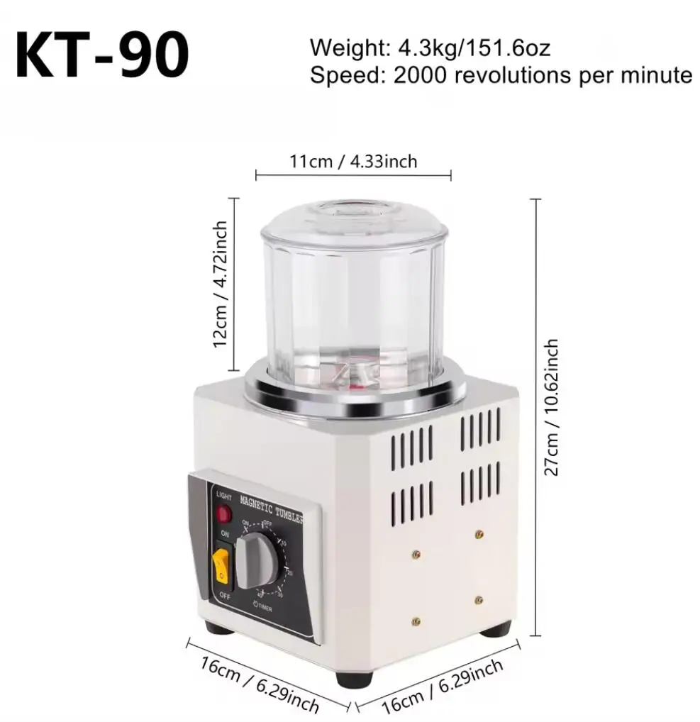 Electric Magnetic Tumbler Jewelry Polisher Finisher Finishing Deburring Equipment, Magnetic Polishing Machine
Electric Magnetic Tumbler Jewelry Polisher Finisher Finishing Deburring Equipment, Magnetic Polishing Machine