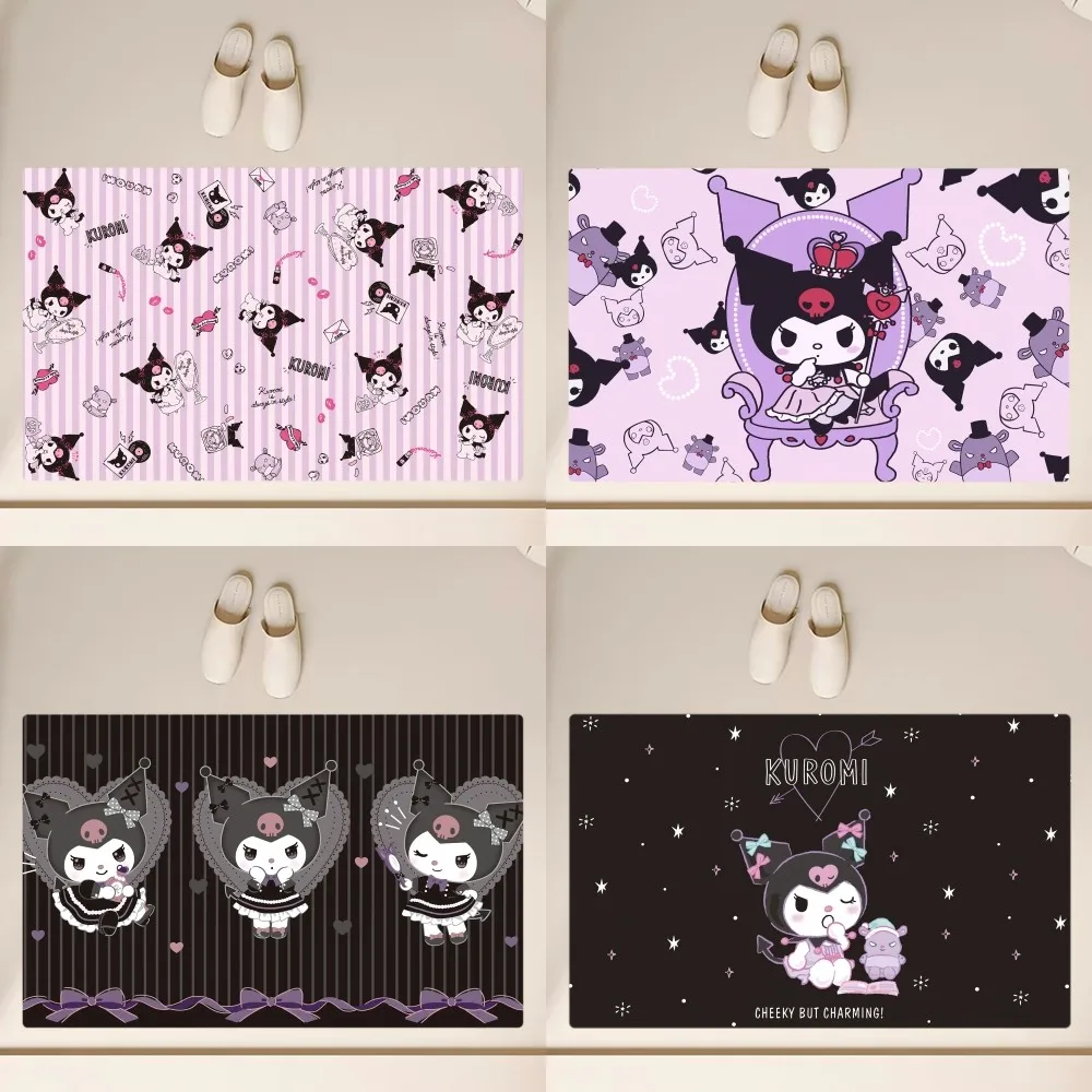 MINISO мультфильм Kuromi милый напольный коврик нескользящий ванная кухня спальня гостиная вход ковер домашний декор
MINISO мультфильм Kuromi милый напольный коврик нескользящий ванная кухня спальня гостиная вход ковер домашний декор