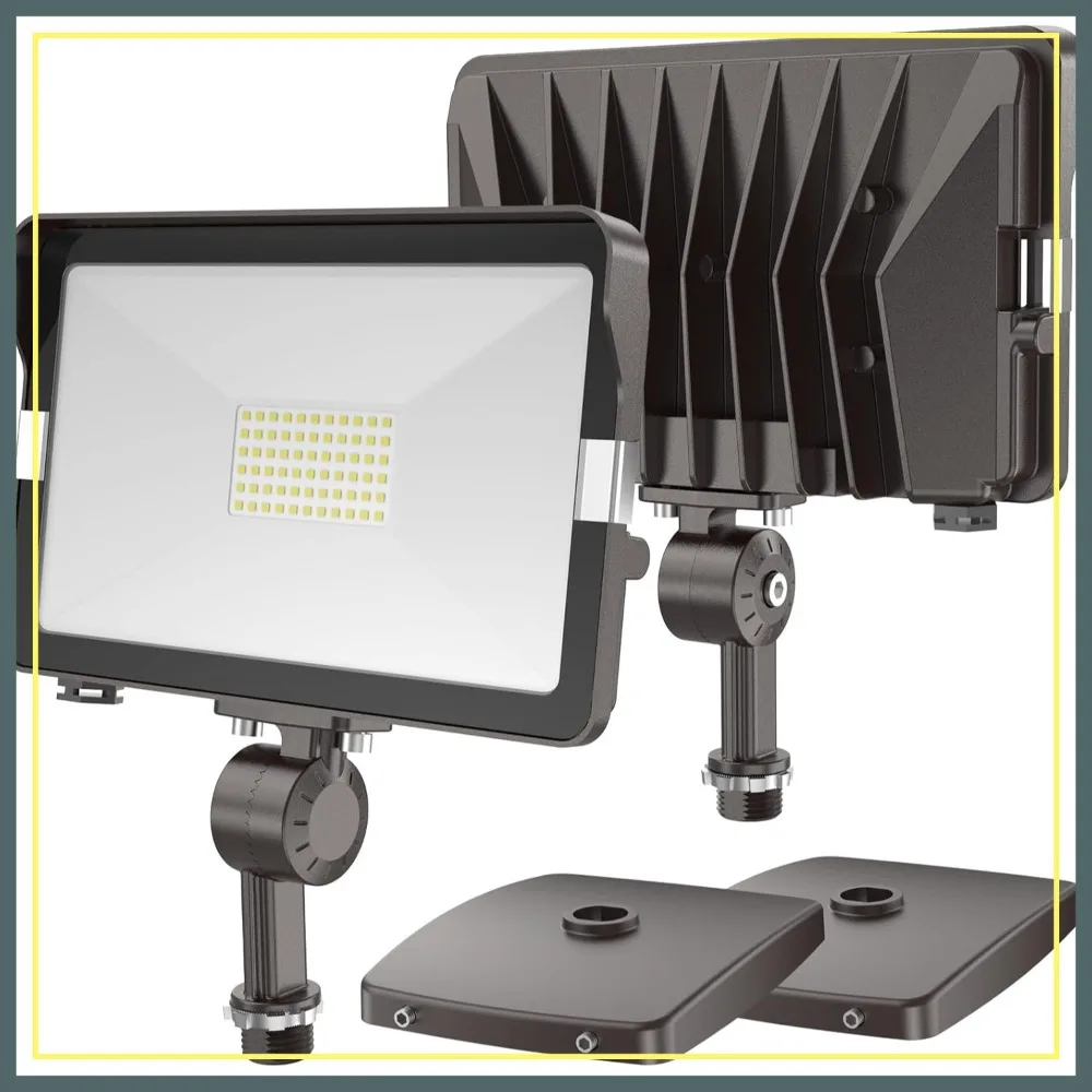 50W LED Flood Lights Outdoor 2 Pack, 5500Lm 5000K, IP65 Waterproof Security Lights with Knuckle Mount for Yard Garage
50W LED Flood Lights Outdoor 2 Pack, 5500Lm 5000K, IP65 Waterproof Security Lights with Knuckle Mount for Yard Garage