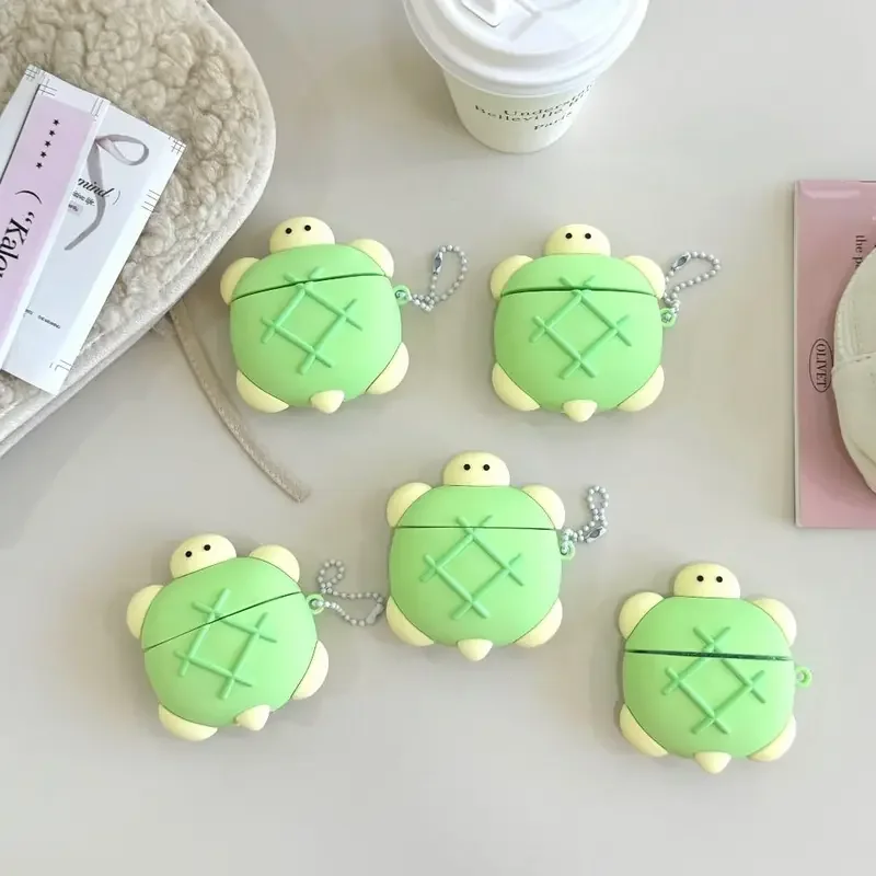 Cute Little Turtle with Bracelet Silicone Wireless Headphone Case Suitable for Airpods1/2/3/4/pro Fashion Earphone Accessories
Cute Little Turtle with Bracelet Silicone Wireless Headphone Case Suitable for Airpods1/2/3/4/pro Fashion Earphone Accessories