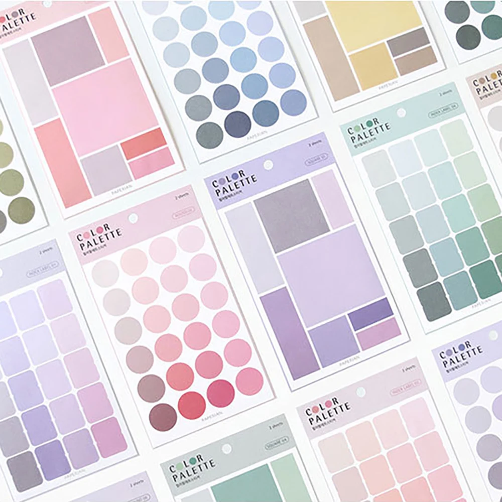 4 pieces of multifunctional color label stickers, circular square index stickers
4 pieces of multifunctional color label stickers, circular square index stickers