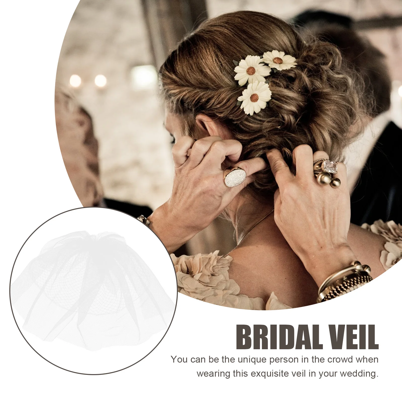 1Pcs Short Wedding Veil Bridal Decorative Hair Ornament Elegant Romantic Bride Accessory Durable Chic Bridal Veil
1Pcs Short Wedding Veil Bridal Decorative Hair Ornament Elegant Romantic Bride Accessory Durable Chic Bridal Veil