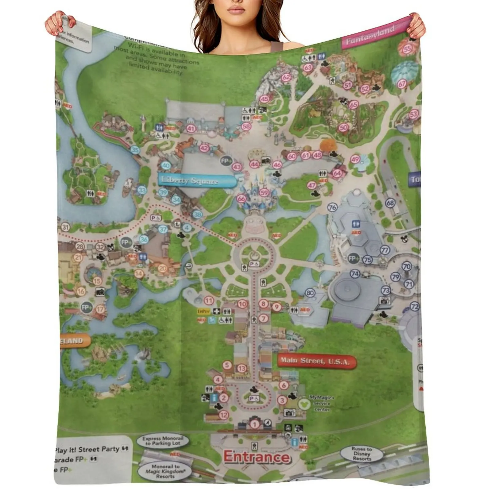 Magic Kingdom Map Throw Blanket Blankets For Baby Beach decorative For Baby Blankets
Magic Kingdom Map Throw Blanket Blankets For Baby Beach decorative For Baby Blankets