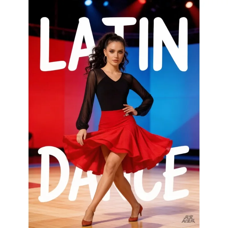 Women Plus Size S-3XL Black Long Sleeve Latin Dance Top With Chest Pads Modern Ballroom Tango Practice Leotard Regular Fit
Women Plus Size S-3XL Black Long Sleeve Latin Dance Top With Chest Pads Modern Ballroom Tango Practice Leotard Regular Fit