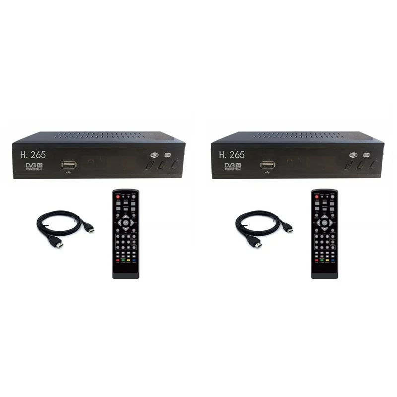 APPLIA-2X DVB T2 HEVC 265 Digital TV Tuner DVB-T2 H.265 1080P HD Decoder USB Terrestrial TV Receiver Set Top Box EU Plug
APPLIA-2X DVB T2 HEVC 265 Digital TV Tuner DVB-T2 H.265 1080P HD Decoder USB Terrestrial TV Receiver Set Top Box EU Plug