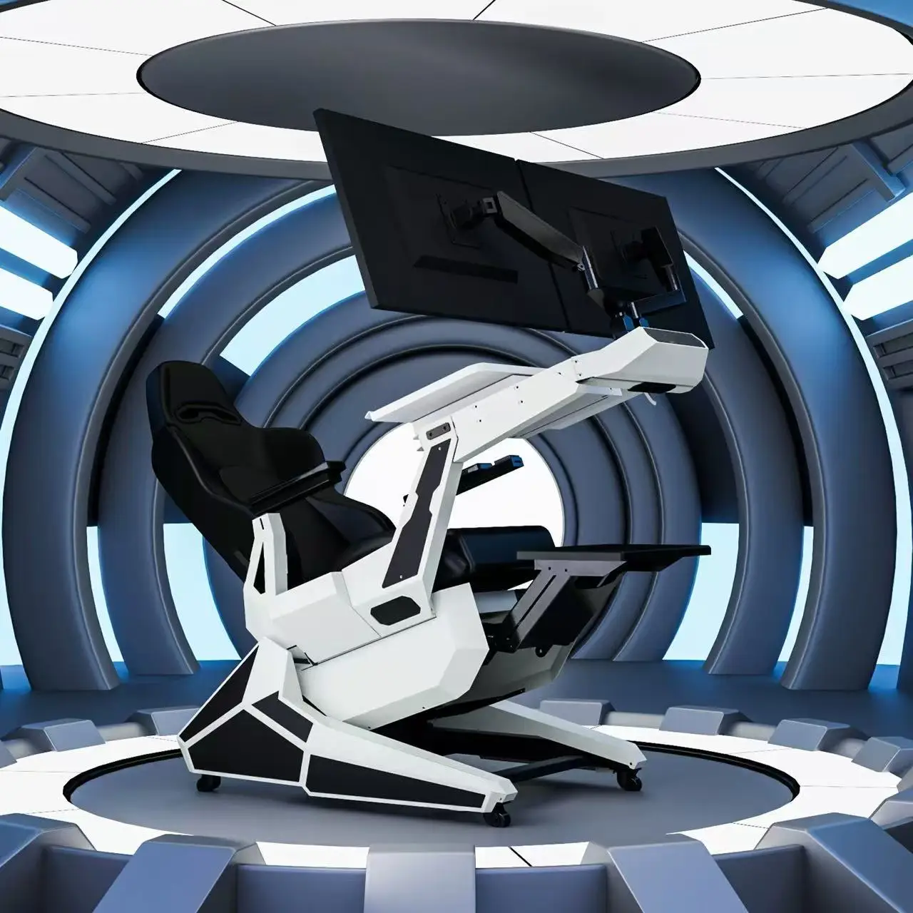 EASE POD PRO Cheap Comfortable Recline Workstation Computer Cockpit Zero Gravity Chair Home Office Use for Multi Screens
EASE POD PRO Cheap Comfortable Recline Workstation Computer Cockpit Zero Gravity Chair Home Office Use for Multi Screens