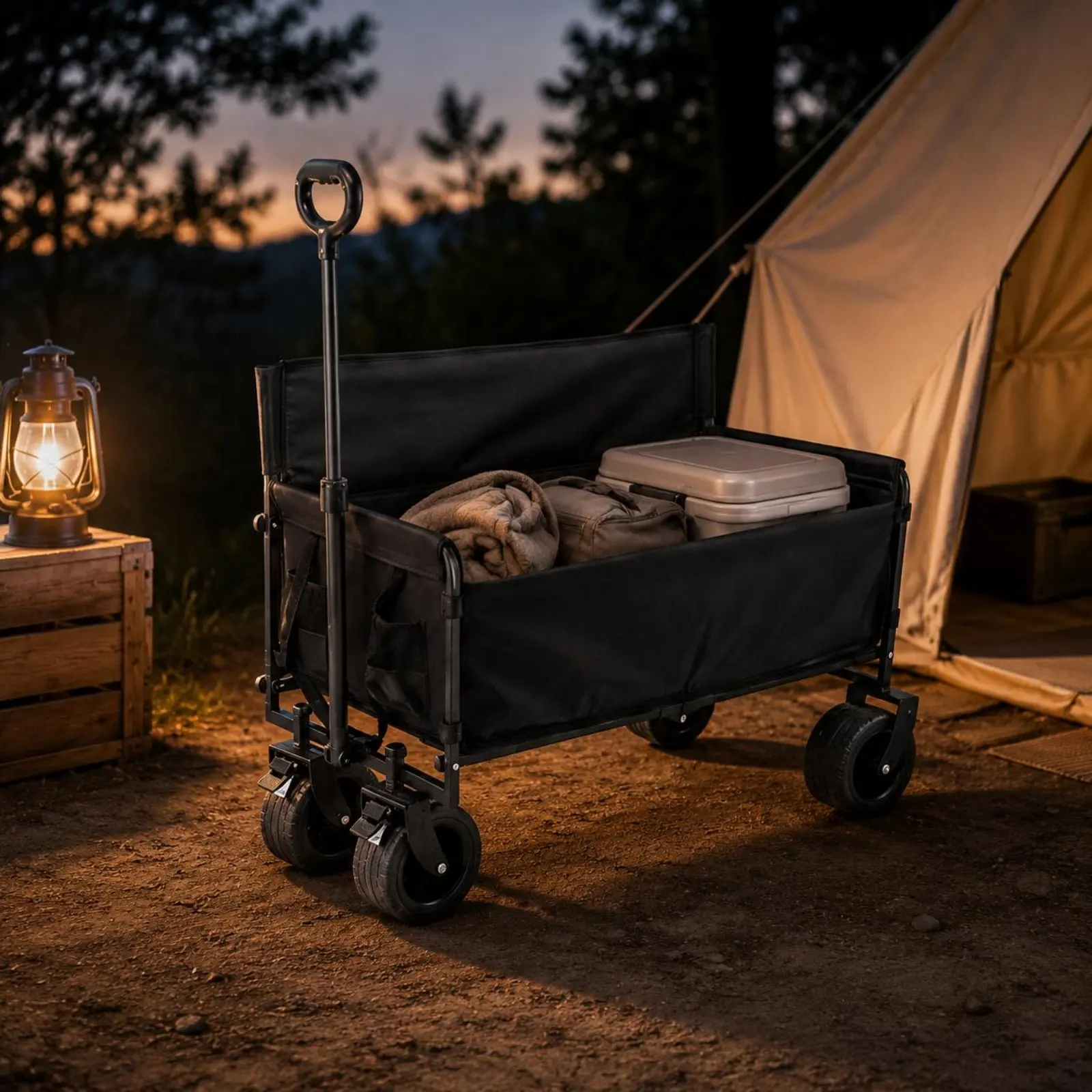 Camping Wagon Large Capacity Collapsible Wagon Outdoor Gear Multifunctional for Market Stall
Camping Wagon Large Capacity Collapsible Wagon Outdoor Gear Multifunctional for Market Stall