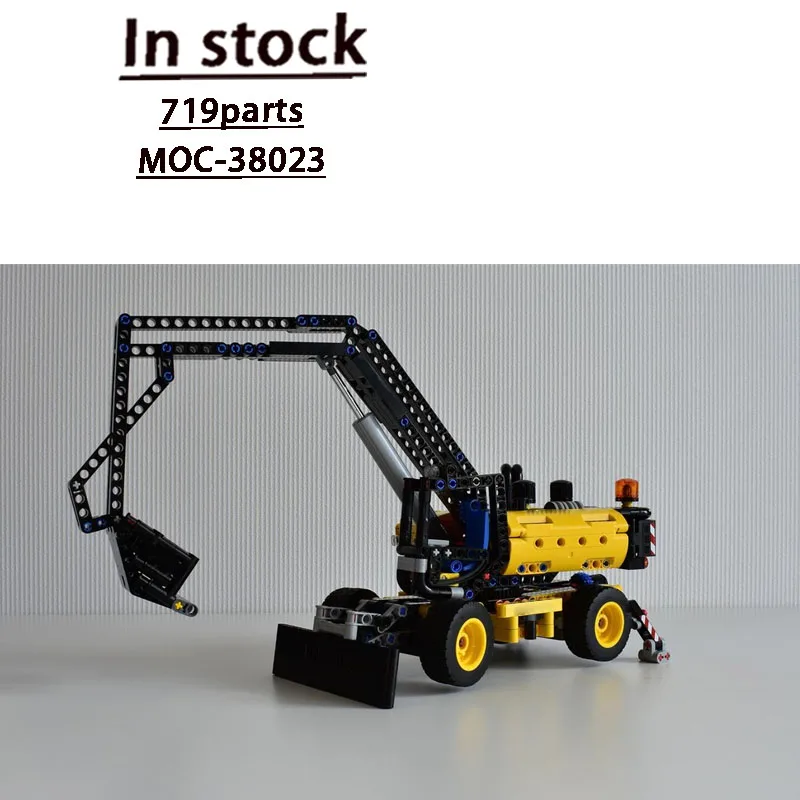 MOC-38023Urban Farm Industrial Yellow Wheeled Excavator Building Block Model, 719Parts, Birthday Gift Toys for Boys and Children
MOC-38023Urban Farm Industrial Yellow Wheeled Excavator Building Block Model, 719Parts, Birthday Gift Toys for Boys and Children