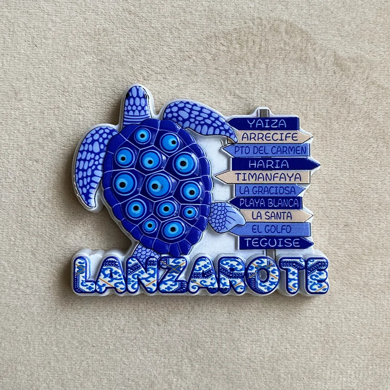 Tourist souvenirs from Lanzarote Island, Spain, 3D turtle decorations, gifts for office and home kitchen decoration
Tourist souvenirs from Lanzarote Island, Spain, 3D turtle decorations, gifts for office and home kitchen decoration