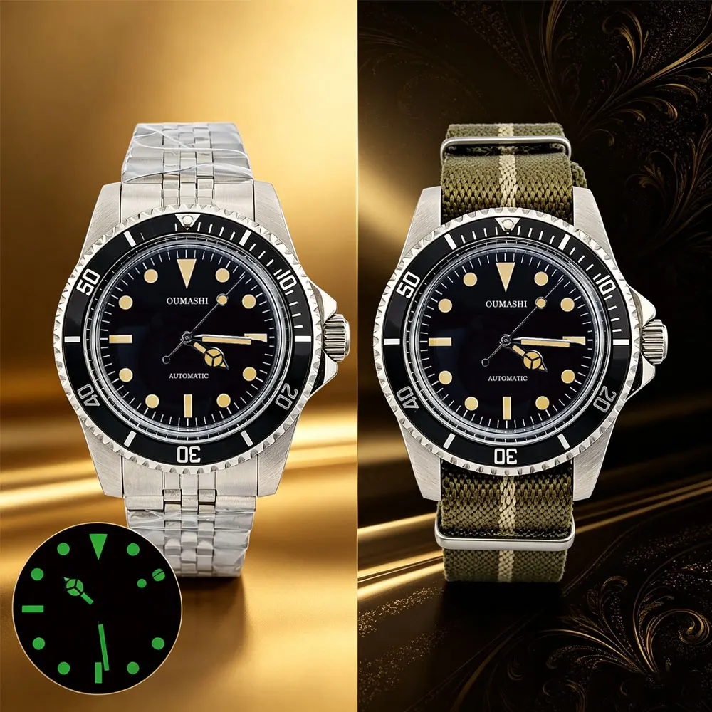 39.5mm 316L stainless steel sapphire glass vintage watch suitable for NH35 automatic mechanical movement nylon Waterproof watch
39.5mm 316L stainless steel sapphire glass vintage watch suitable for NH35 automatic mechanical movement nylon Waterproof watch