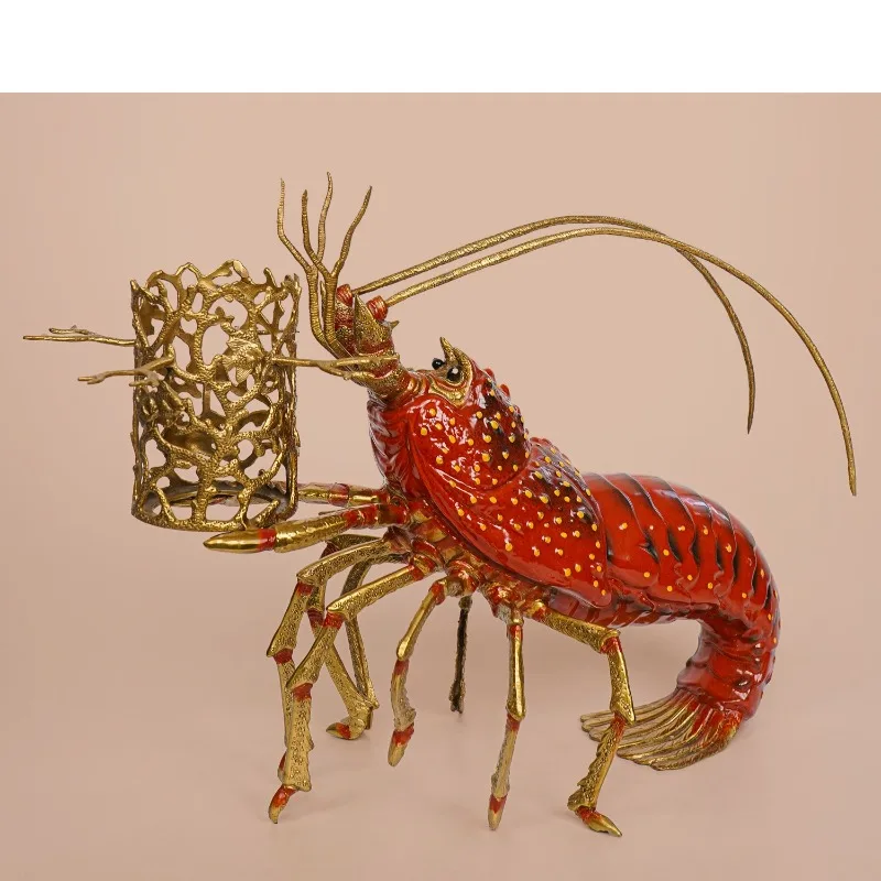 HX80 ceramic inlaid copper lobster wine rack modern home living room decoration entrance ornament
HX80 ceramic inlaid copper lobster wine rack modern home living room decoration entrance ornament