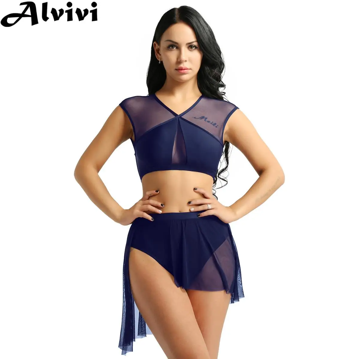 Women Ballet Outfit Modern Lyrical Dance Figure Skating Gymnastics Performance Dancewear Sleeveless Crop Top with Leotard Skirt
Women Ballet Outfit Modern Lyrical Dance Figure Skating Gymnastics Performance Dancewear Sleeveless Crop Top with Leotard Skirt