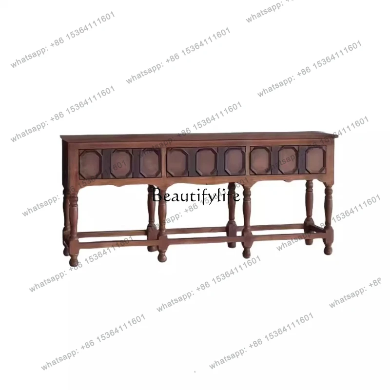 13American retro solid wood porch cabinet entrance hall entrance table antique side cabinet
13American retro solid wood porch cabinet entrance hall entrance table antique side cabinet