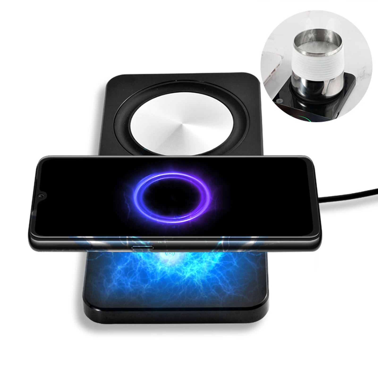Mug Warmer 55 Degrees Celsius Wireless Phone Charging Pad Safe Thermostatic Coasters for Tea Coffee Milk Office
Mug Warmer 55 Degrees Celsius Wireless Phone Charging Pad Safe Thermostatic Coasters for Tea Coffee Milk Office