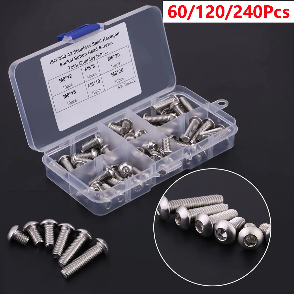 60/120/300 шт. винты с шестигранной головкой из нержавеющей стали, набор гаек M6, ультратонкий сверхнизкий винт с плоской вафельной головкой
60/120/300 шт. винты с шестигранной головкой из нержавеющей стали, набор гаек M6, ультратонкий сверхнизкий винт с плоской вафельной головкой