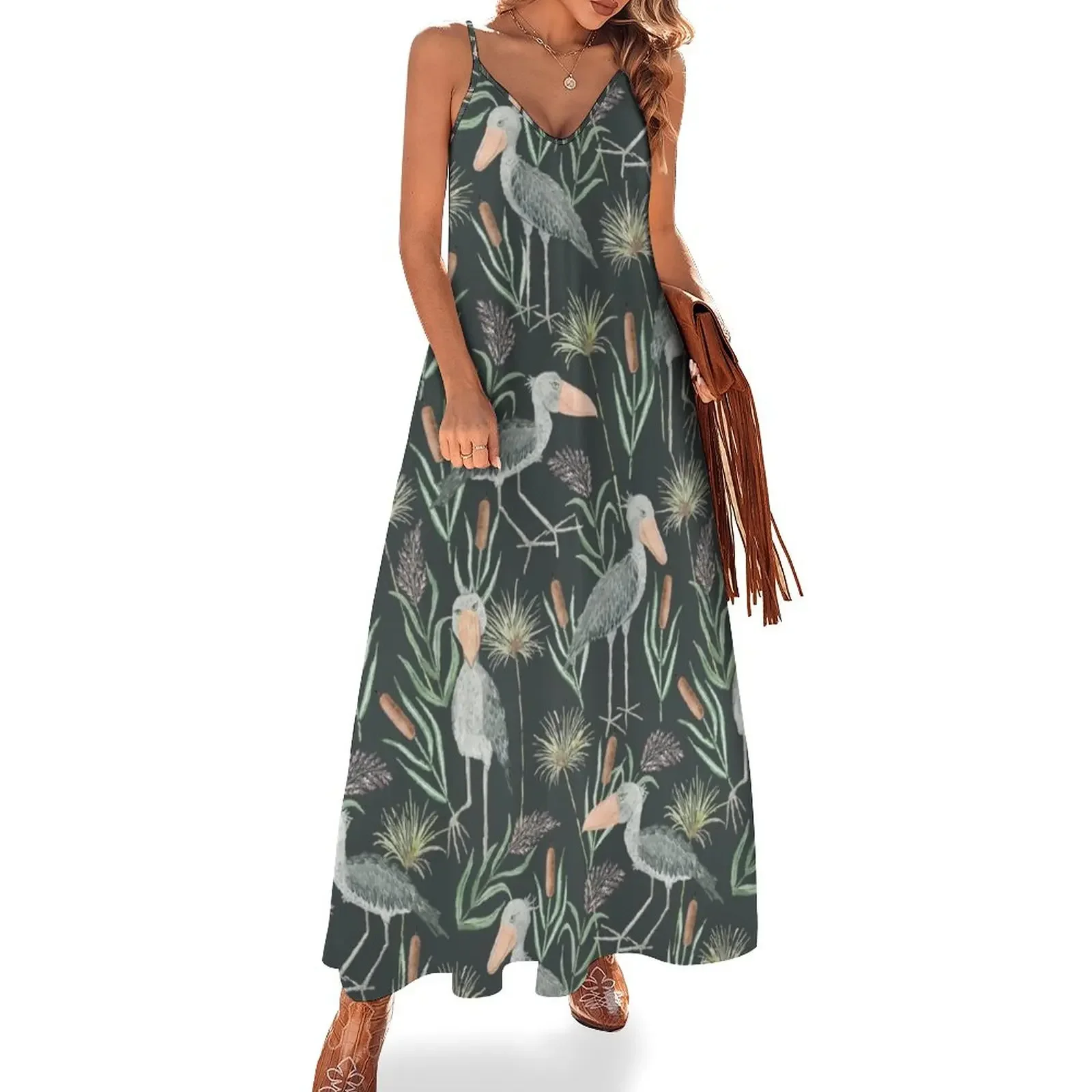 The Magnificent Shoebill Watercolor Pattern Sleeveless Dress beach dresses prom dress 2025 Women's skirt
The Magnificent Shoebill Watercolor Pattern Sleeveless Dress beach dresses prom dress 2025 Women's skirt