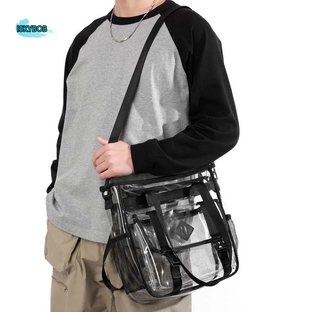 Candy Color Transparent Beach Handbag Multi-pockets with Removable Straps Crossbody Jelly Bag Dry-wet Separation Waterproof
Candy Color Transparent Beach Handbag Multi-pockets with Removable Straps Crossbody Jelly Bag Dry-wet Separation Waterproof