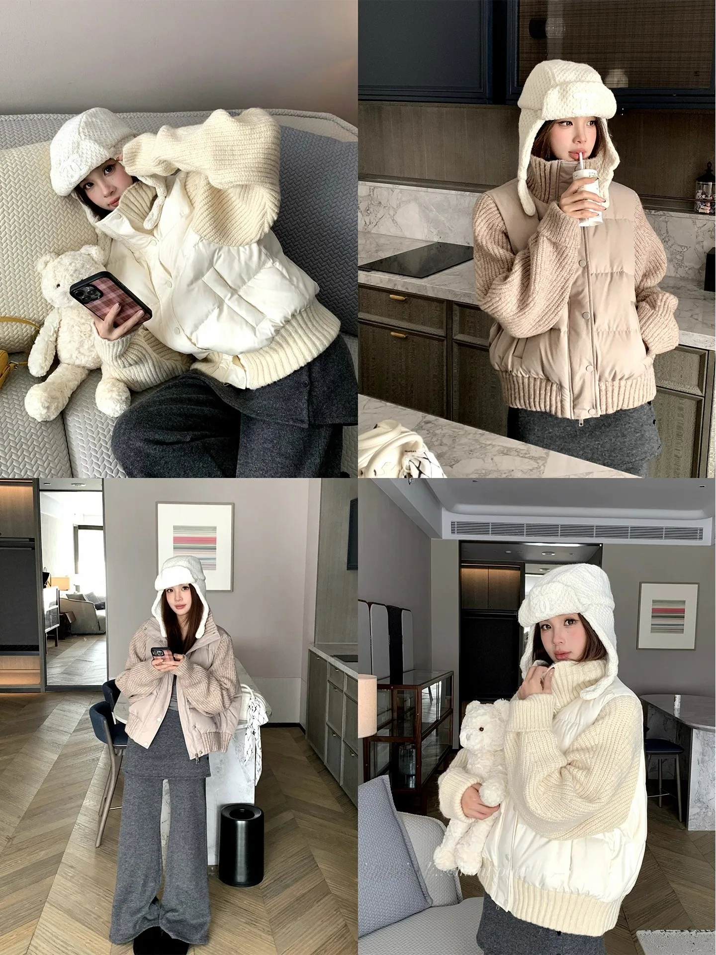Warm Knitted Patchwork down Jacket Women's Loose Fit Winter Coat Stylish Slimming Trendy Casual Style 2025 New Arrival
Warm Knitted Patchwork down Jacket Women's Loose Fit Winter Coat Stylish Slimming Trendy Casual Style 2025 New Arrival