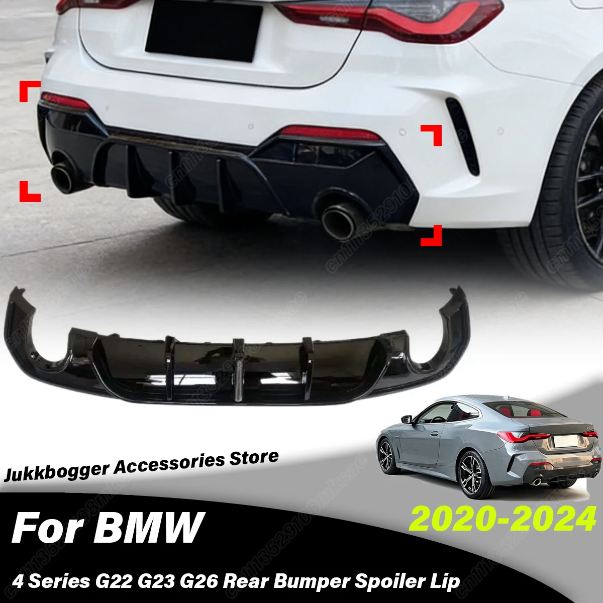 For BMW 4 Series G22 G23 G26 2020 2021 2022 2023 2024 Automobile Rear Bumper Spoiler Lip with LED Light Decoration Accessories
For BMW 4 Series G22 G23 G26 2020 2021 2022 2023 2024 Automobile Rear Bumper Spoiler Lip with LED Light Decoration Accessories