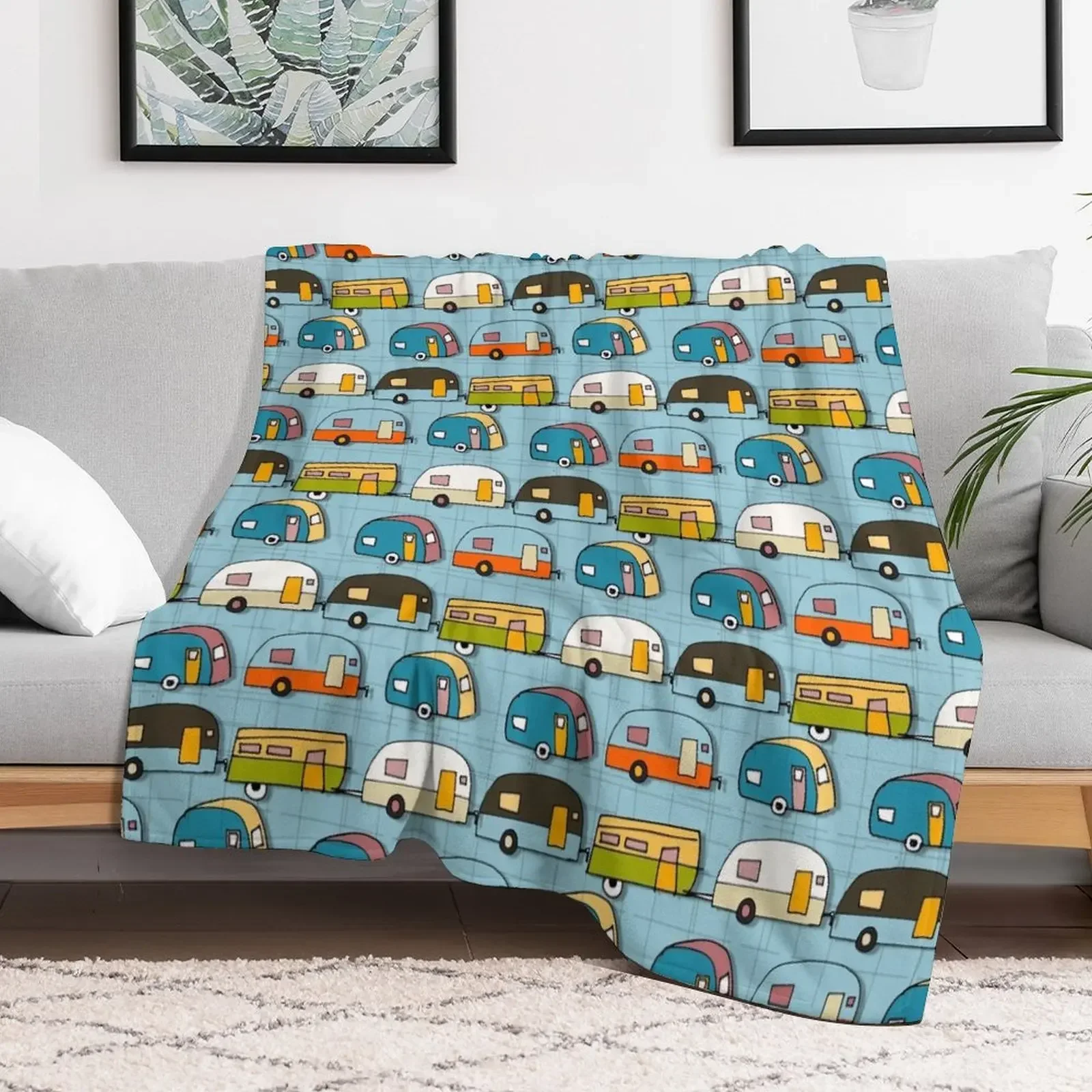 Retro Campers Blue #Midcenturymodern Throw Blanket Winter beds halloween Heavy Blankets
Retro Campers Blue #Midcenturymodern Throw Blanket Winter beds halloween Heavy Blankets