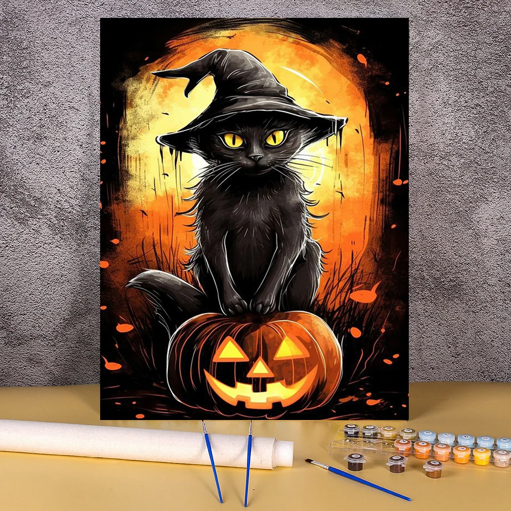 Pictures By Number Pumpkin Black Cat Kits DIY Wall Art Home Decoration Painting By Numbers Drawing On Canvas Halloween Gift
Pictures By Number Pumpkin Black Cat Kits DIY Wall Art Home Decoration Painting By Numbers Drawing On Canvas Halloween Gift