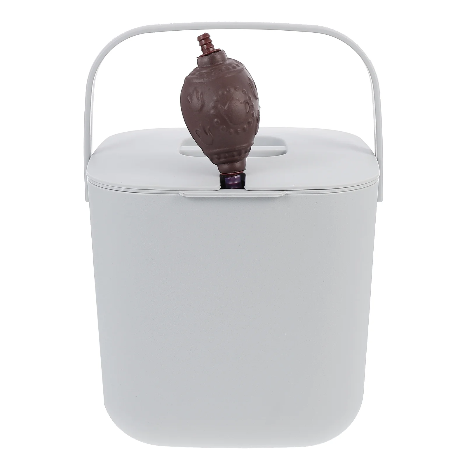 Trash Bin for Car Tea Bucket Toy Residue Storage Holder Handle Grey Plastic Office Trashcan with Lid
Trash Bin for Car Tea Bucket Toy Residue Storage Holder Handle Grey Plastic Office Trashcan with Lid