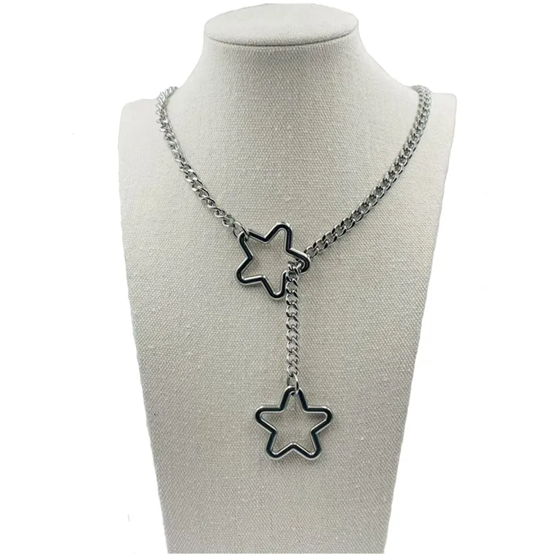 Cosplay Trendy Personalized Hollow Five-pointed Star Pendant Necklace Women's Hip-hop Rock Party role play Accessories Gift
Cosplay Trendy Personalized Hollow Five-pointed Star Pendant Necklace Women's Hip-hop Rock Party role play Accessories Gift