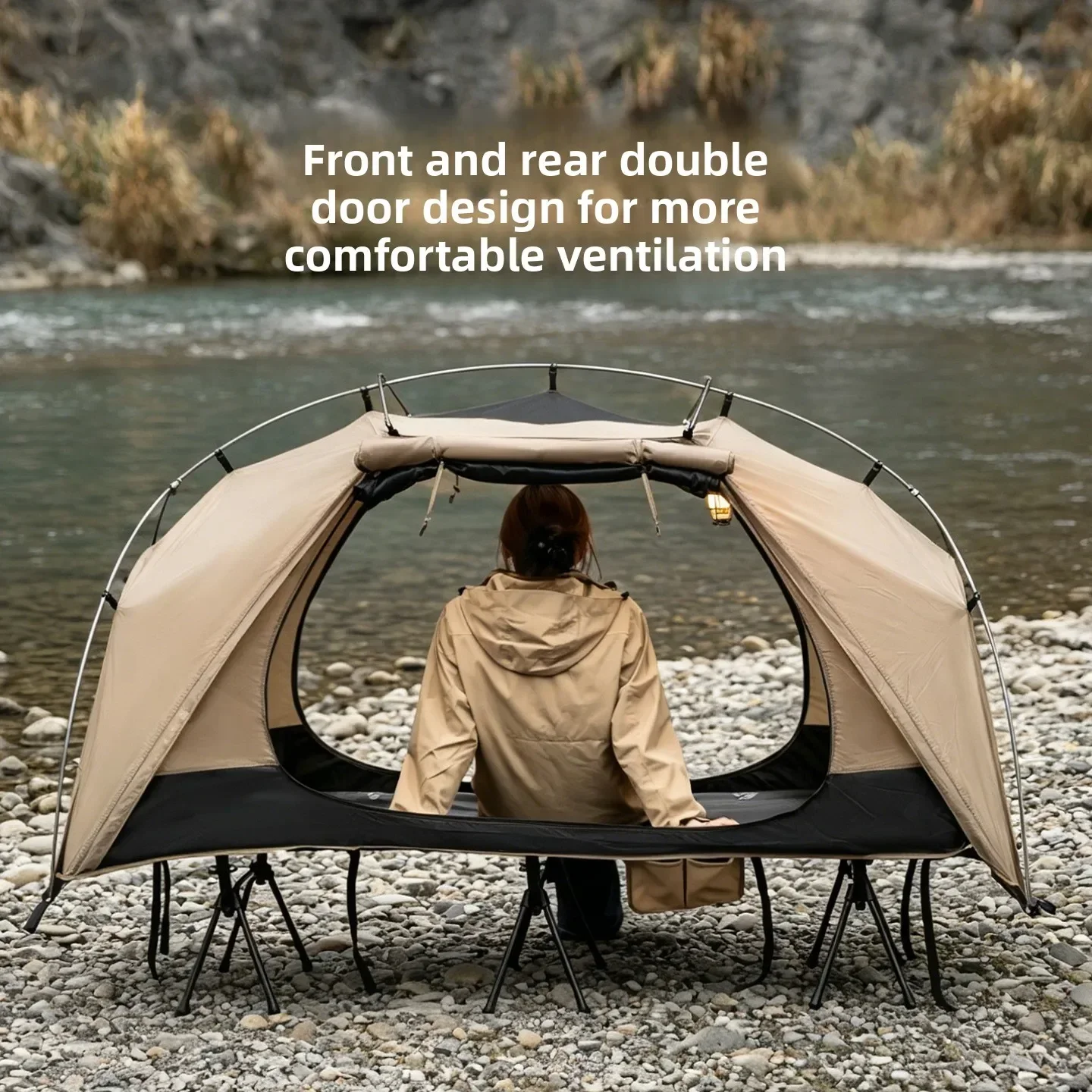 MOUNTAINHIKER 2026 Single Camp Bed Tent Outdoor Waterproof Rainproof Multi-purpose Leisure Camping Tent for Hiking And Travel
MOUNTAINHIKER 2026 Single Camp Bed Tent Outdoor Waterproof Rainproof Multi-purpose Leisure Camping Tent for Hiking And Travel