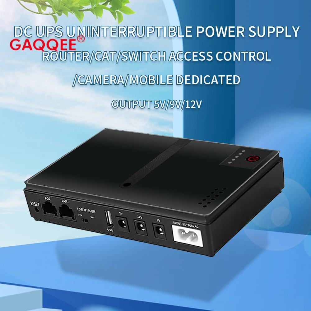 AC85-265V 10400MA Uninterruptible Power Supply Charger Cell Phone DC UPS Router Optical Cat Monitor Backup Power Portable
AC85-265V 10400MA Uninterruptible Power Supply Charger Cell Phone DC UPS Router Optical Cat Monitor Backup Power Portable
