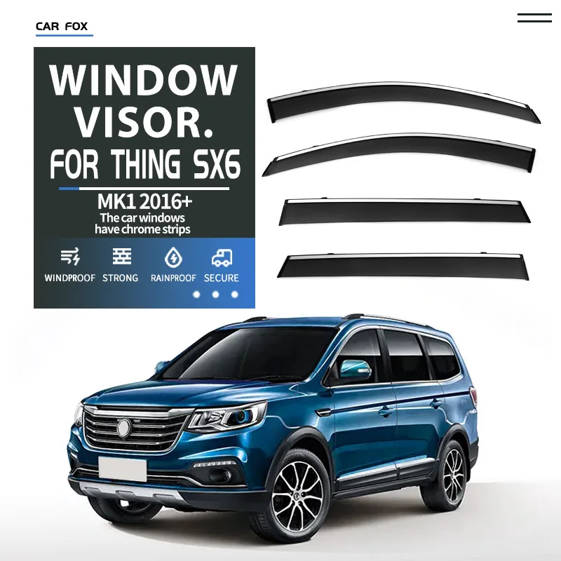 4 шт. для Forthing SX6 2016 + козырек на окно автомобиля, тент, навесы, лобовое стекло, боковое окно, козырек от дождя, автоаксессуары
4 шт. для Forthing SX6 2016 + козырек на окно автомобиля, тент, навесы, лобовое стекло, боковое окно, козырек от дождя, автоаксессуары