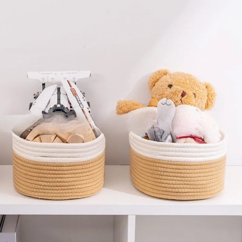 1pcs Cotton Two-tone Stitched Storage Basket Oval Minimalist Desktop Sundries Organizer
1pcs Cotton Two-tone Stitched Storage Basket Oval Minimalist Desktop Sundries Organizer