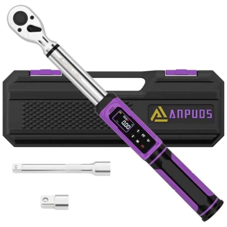 Digital Torque Wrench 3/8 Drive 1.5-99.56 Ft-lb/2.03-135 Nm ±1% Precision Torque Wrench Digital Set with Vibration Buzzer and L
Digital Torque Wrench 3/8 Drive 1.5-99.56 Ft-lb/2.03-135 Nm ±1% Precision Torque Wrench Digital Set with Vibration Buzzer and L