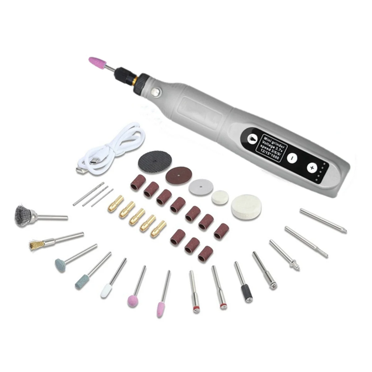 Mini Cordless Rotary Tool Kit, 5-Speed Multi-Purpose 3.7V Power Rotary Tool for Sanding Polishing Drilling DIY Crafts
Mini Cordless Rotary Tool Kit, 5-Speed Multi-Purpose 3.7V Power Rotary Tool for Sanding Polishing Drilling DIY Crafts