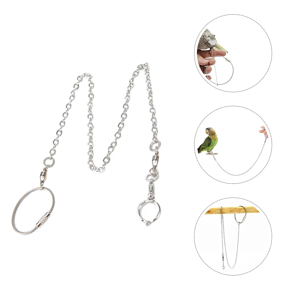 Stainless Steel Bird Foot Ring Adjustable Parrot Leg Harness Pet Bird Safety Leash Outdoor Flying Training Accessories
Stainless Steel Bird Foot Ring Adjustable Parrot Leg Harness Pet Bird Safety Leash Outdoor Flying Training Accessories