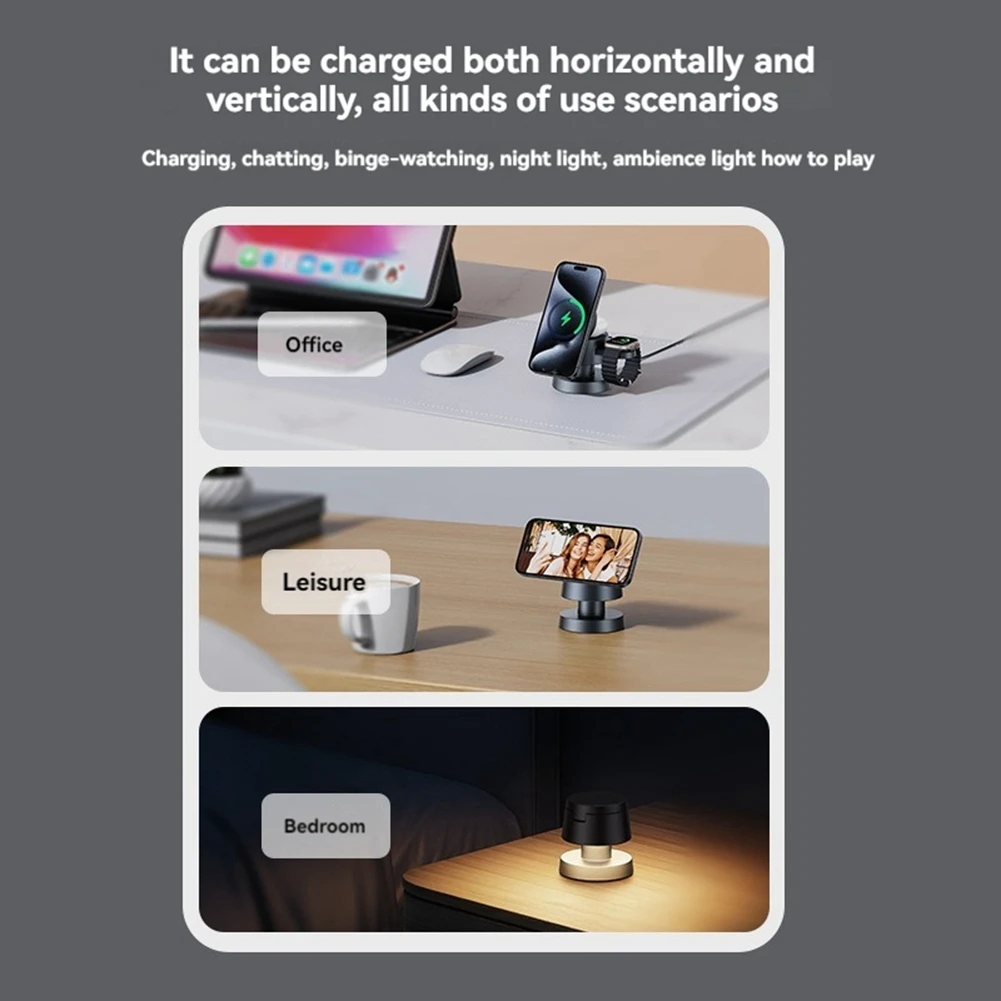 Y23A 3 in 1 Foldable Magnetic Wireless Charger Stand for IPhone 15 14 13 Pro/Max for IWatch AirPods 3/2 Fast Charger Holder
Y23A 3 in 1 Foldable Magnetic Wireless Charger Stand for IPhone 15 14 13 Pro/Max for IWatch AirPods 3/2 Fast Charger Holder