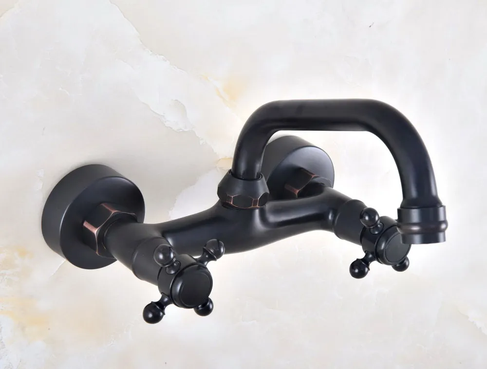 Oil Rubbed Bronze Dual Handle Dual Hole Swivel Spout Kitchen Sink Faucet Bathroom Basin Cold and Hot Water Mixer Tap Dnf811
Oil Rubbed Bronze Dual Handle Dual Hole Swivel Spout Kitchen Sink Faucet Bathroom Basin Cold and Hot Water Mixer Tap Dnf811