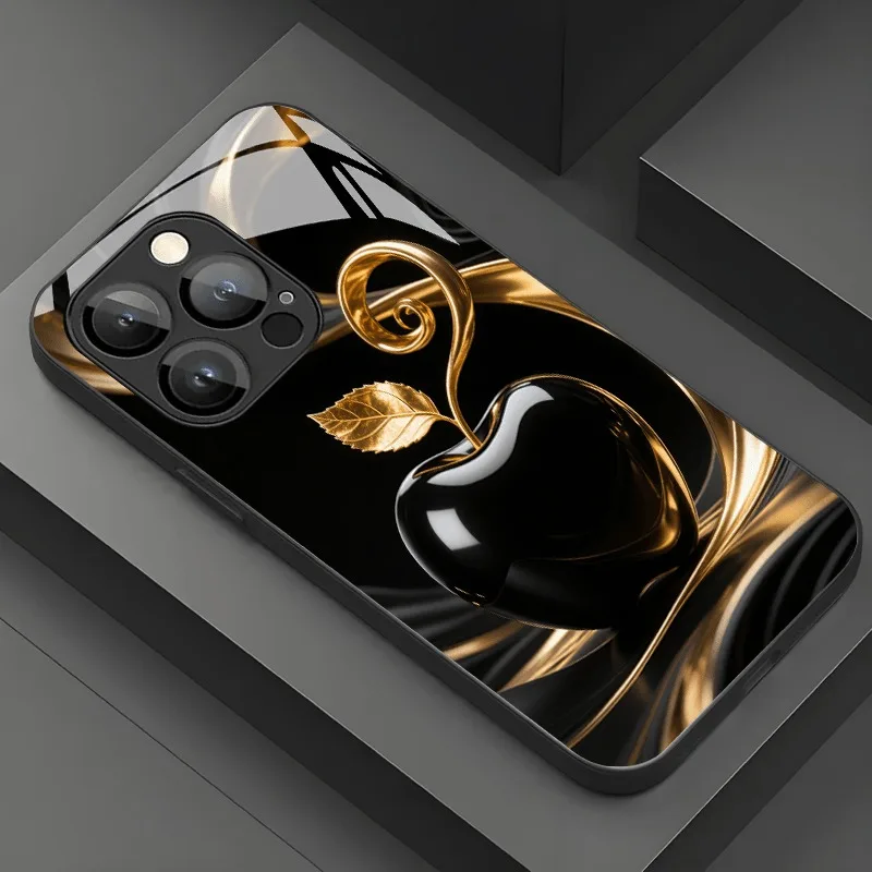 Black Gold For Apple Pattern Tempered Glass Phone Case For iPhone 17 Pro Max 16 15 14 13 12 11 Pro 17 Air 7 8 Plus XS X XR Cover
Black Gold For Apple Pattern Tempered Glass Phone Case For iPhone 17 Pro Max 16 15 14 13 12 11 Pro 17 Air 7 8 Plus XS X XR Cover